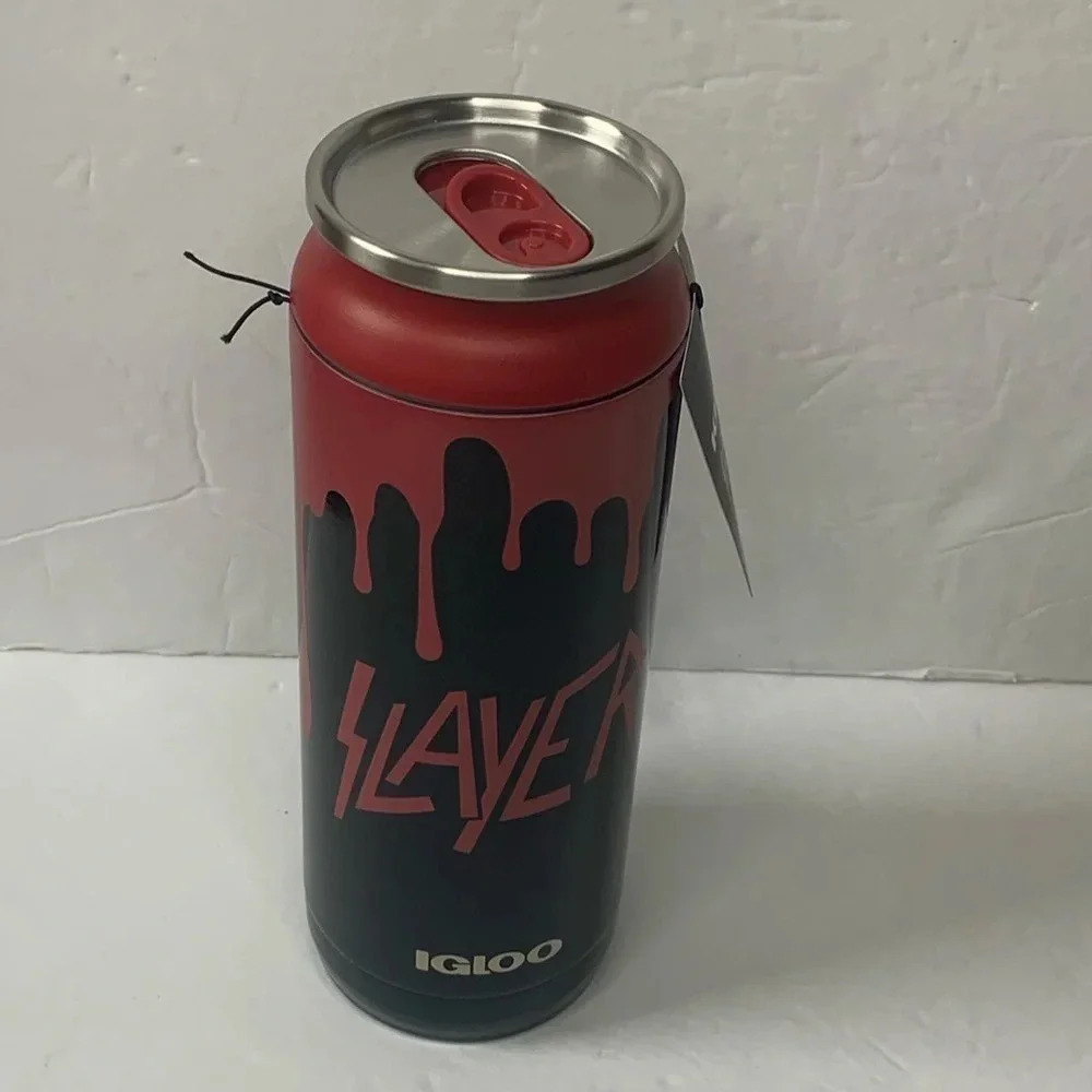 Slayer Rock Band Cooler Can Insulated 16oz Stainless Steel NWT